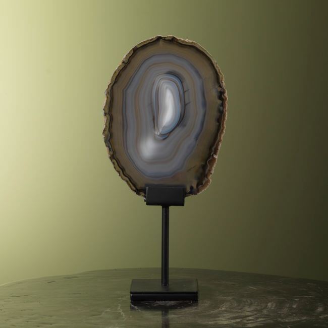 0030 Agaat Schijf op Standaard